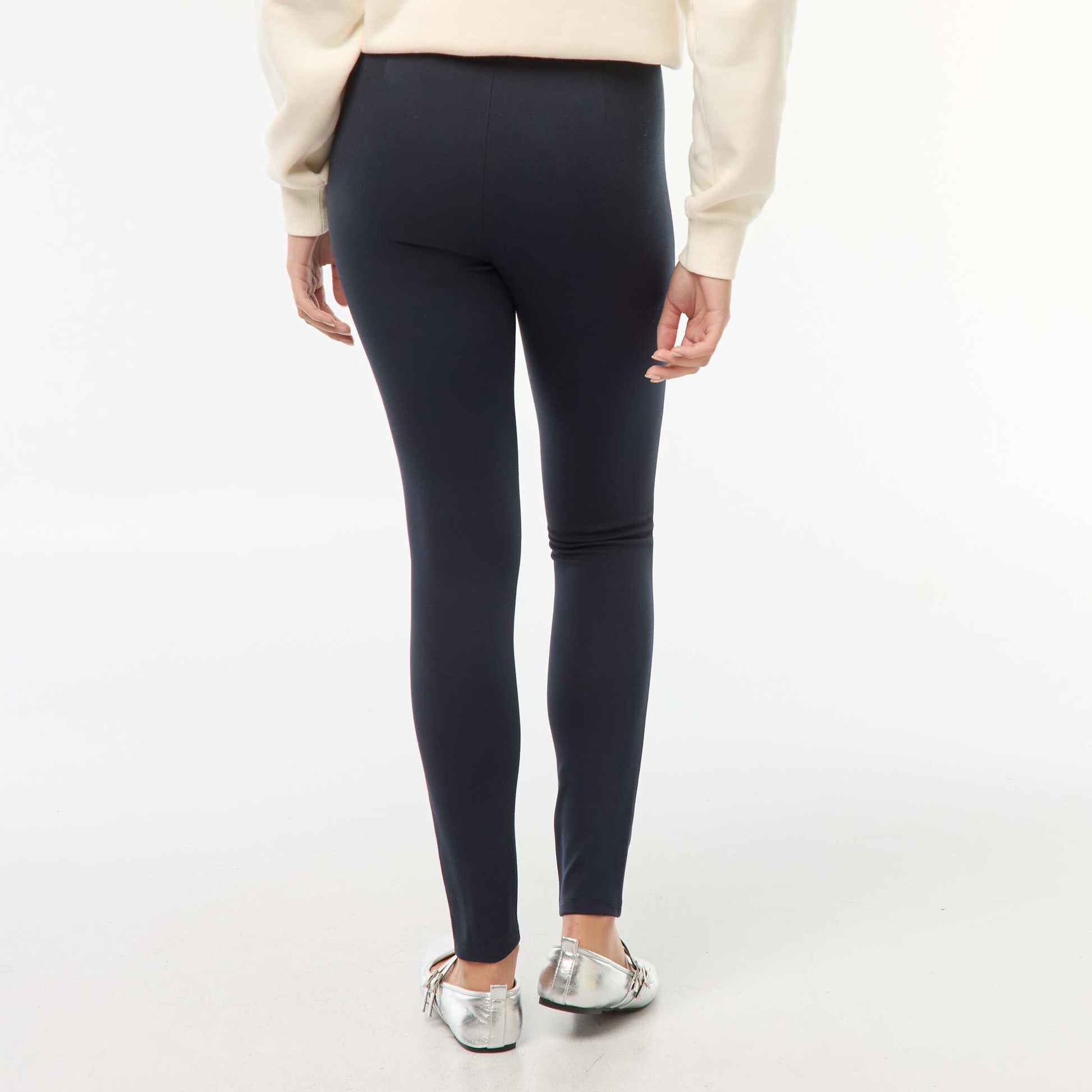 Milano knit long leggings BLUE