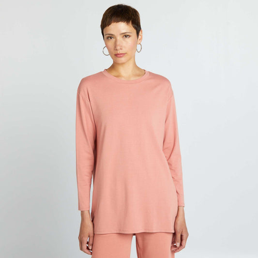 Long flowing T-shirt PINK