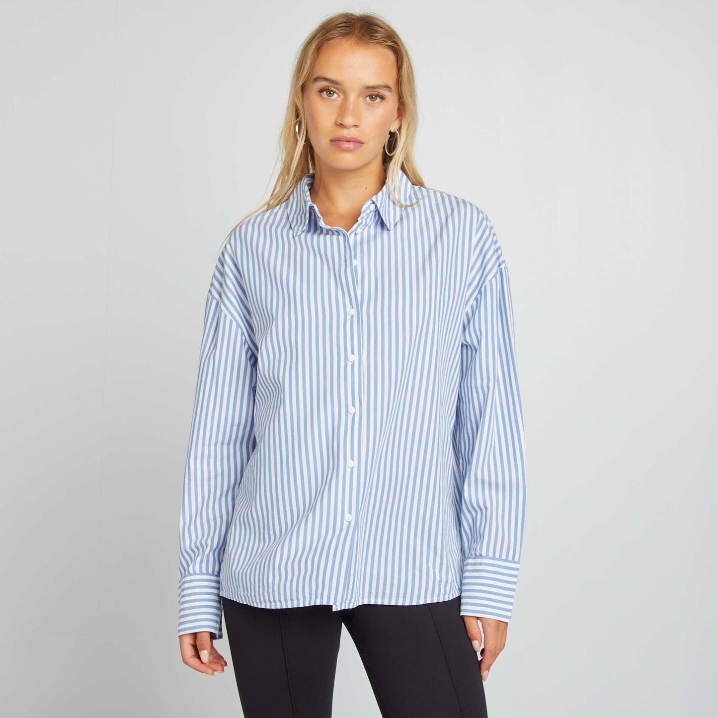 Basic poplin shirt WHITE