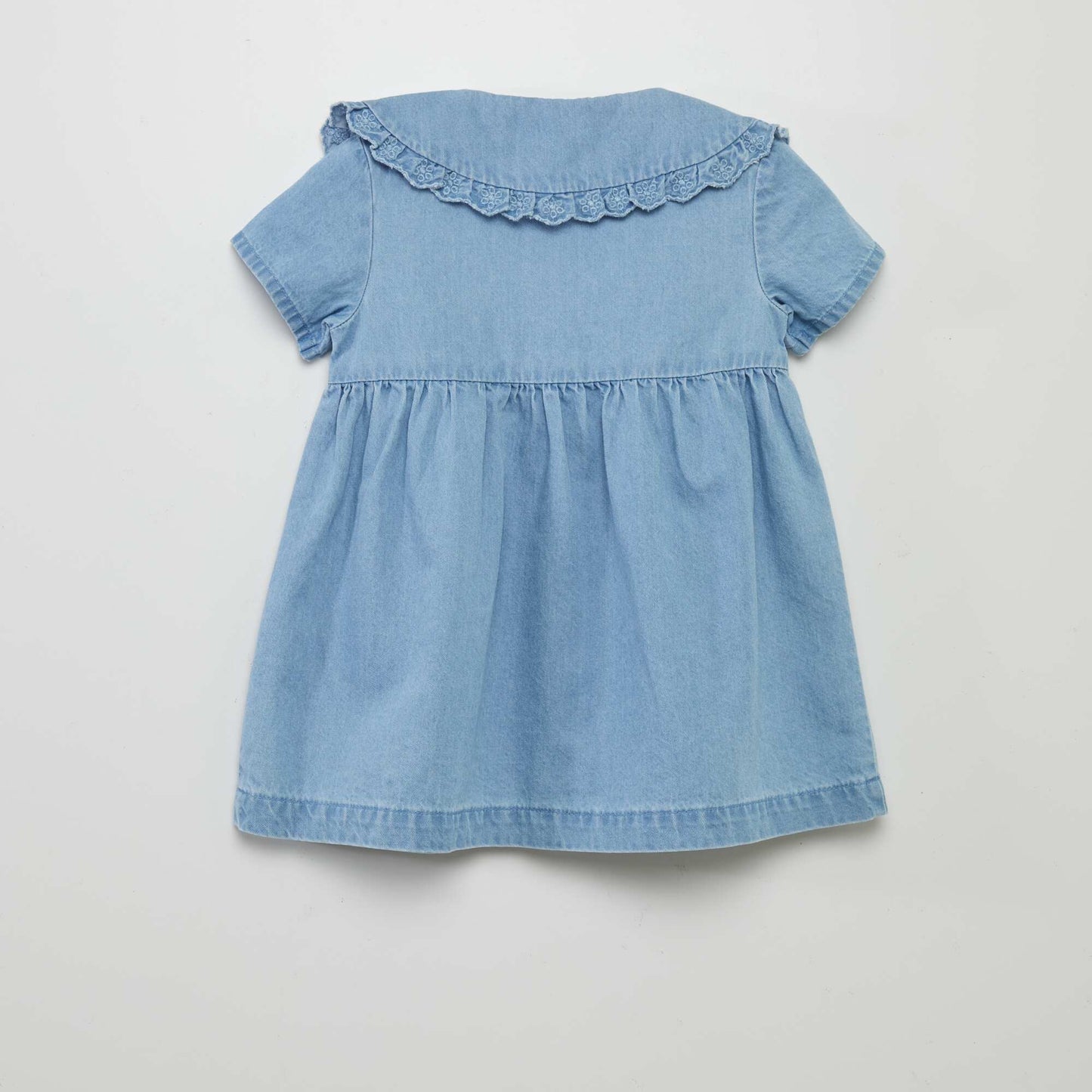 Lightweight denim-effect dress BLUE