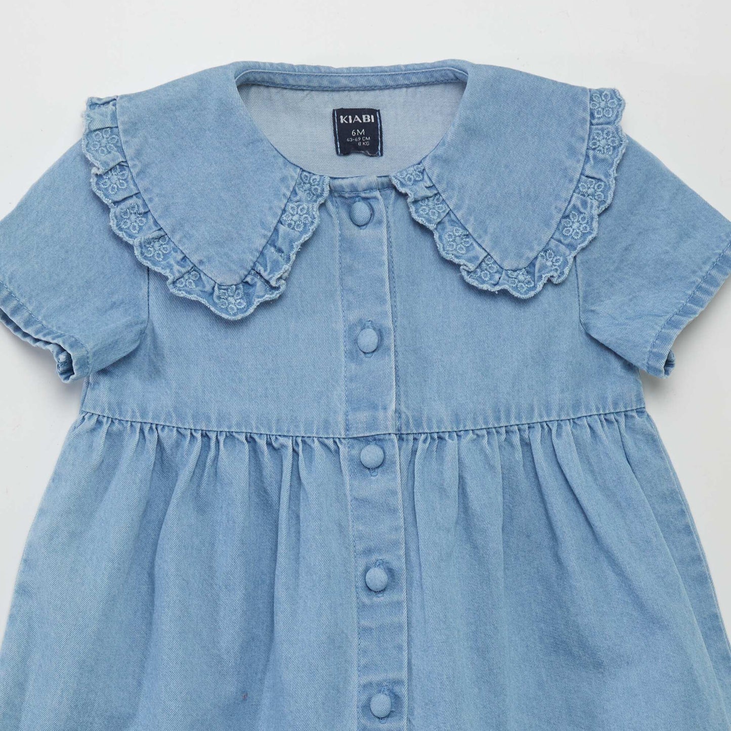 Lightweight denim-effect dress BLUE