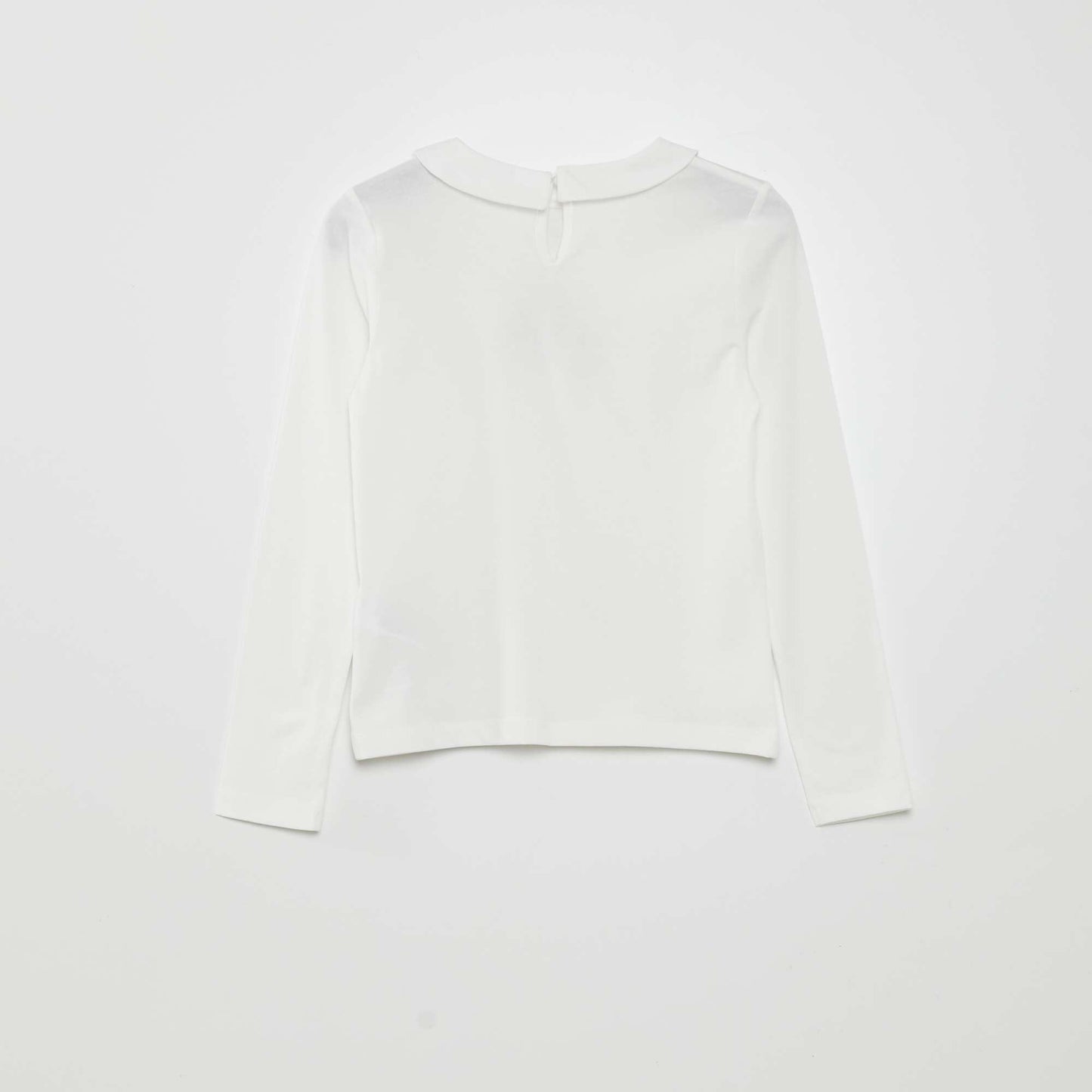 T-shirt with Peter Pan collar WHITE