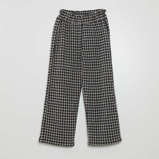 Tweed trousers BLACK