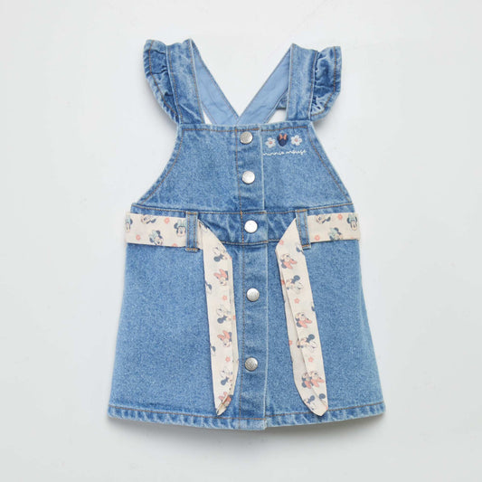 Disney Minnie Mouse denim dungaree dress BLUE