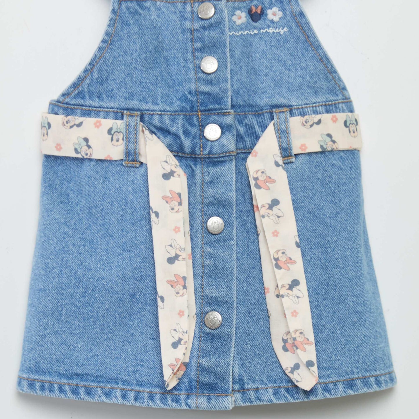 Disney Minnie Mouse denim dungaree dress BLUE