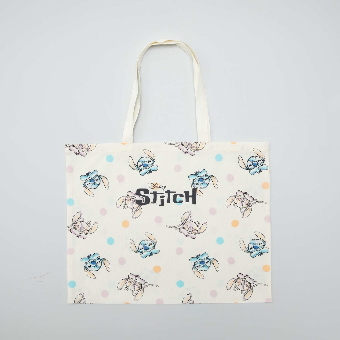 'Stitch' printed tote bag WHITE