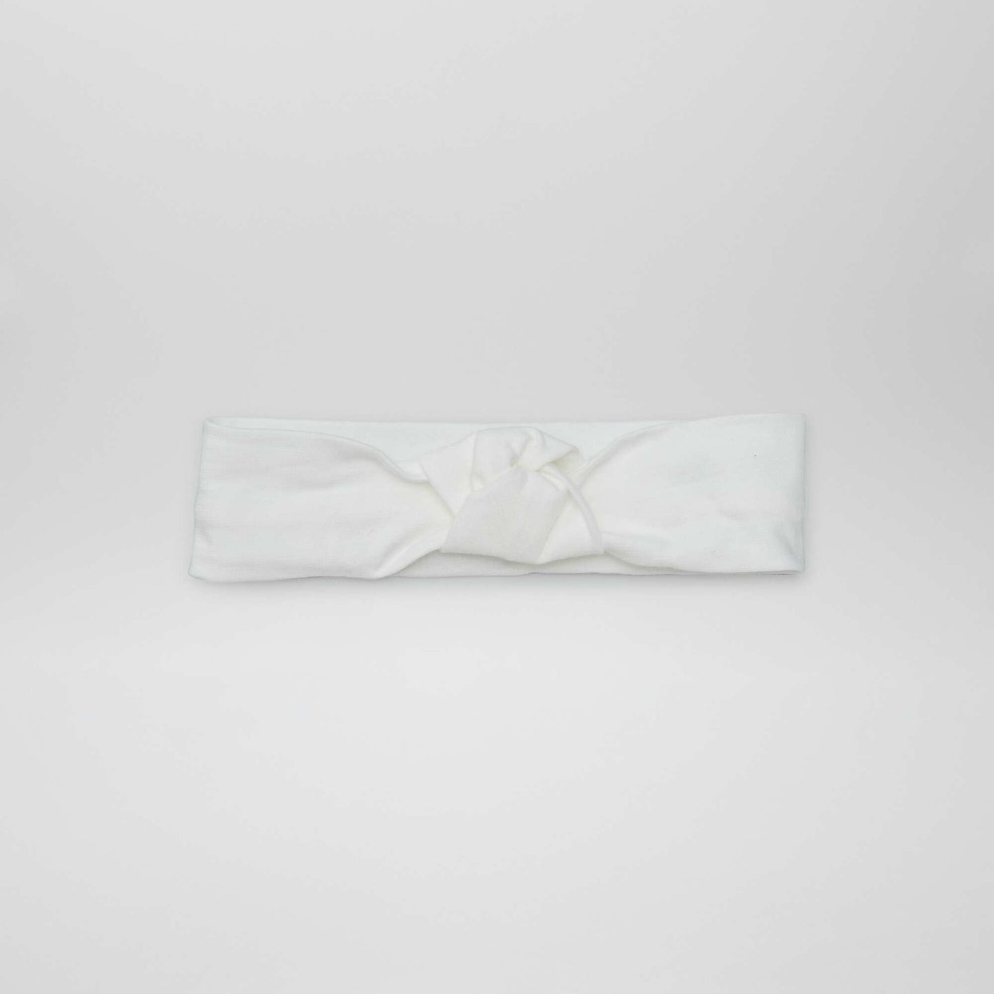 Pack of 2 headbands with bow WHITE