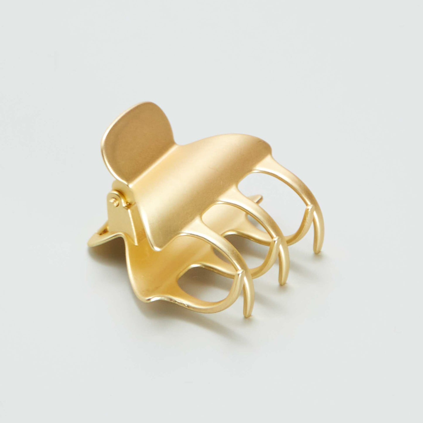 Pack of 2 gold-coloured claw hair clips YELLOW