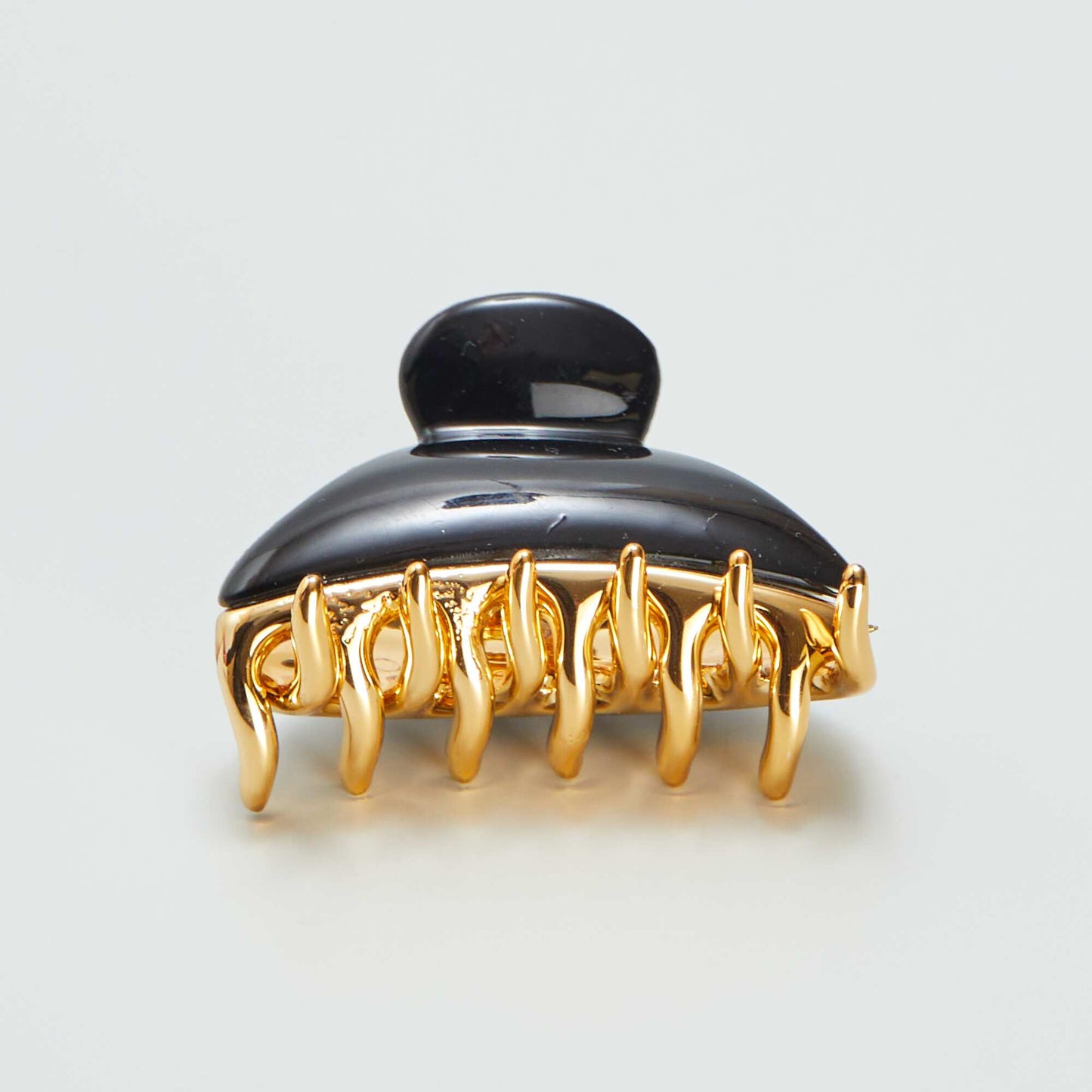 Pack of 2 gold-coloured claw hair clips BLACK