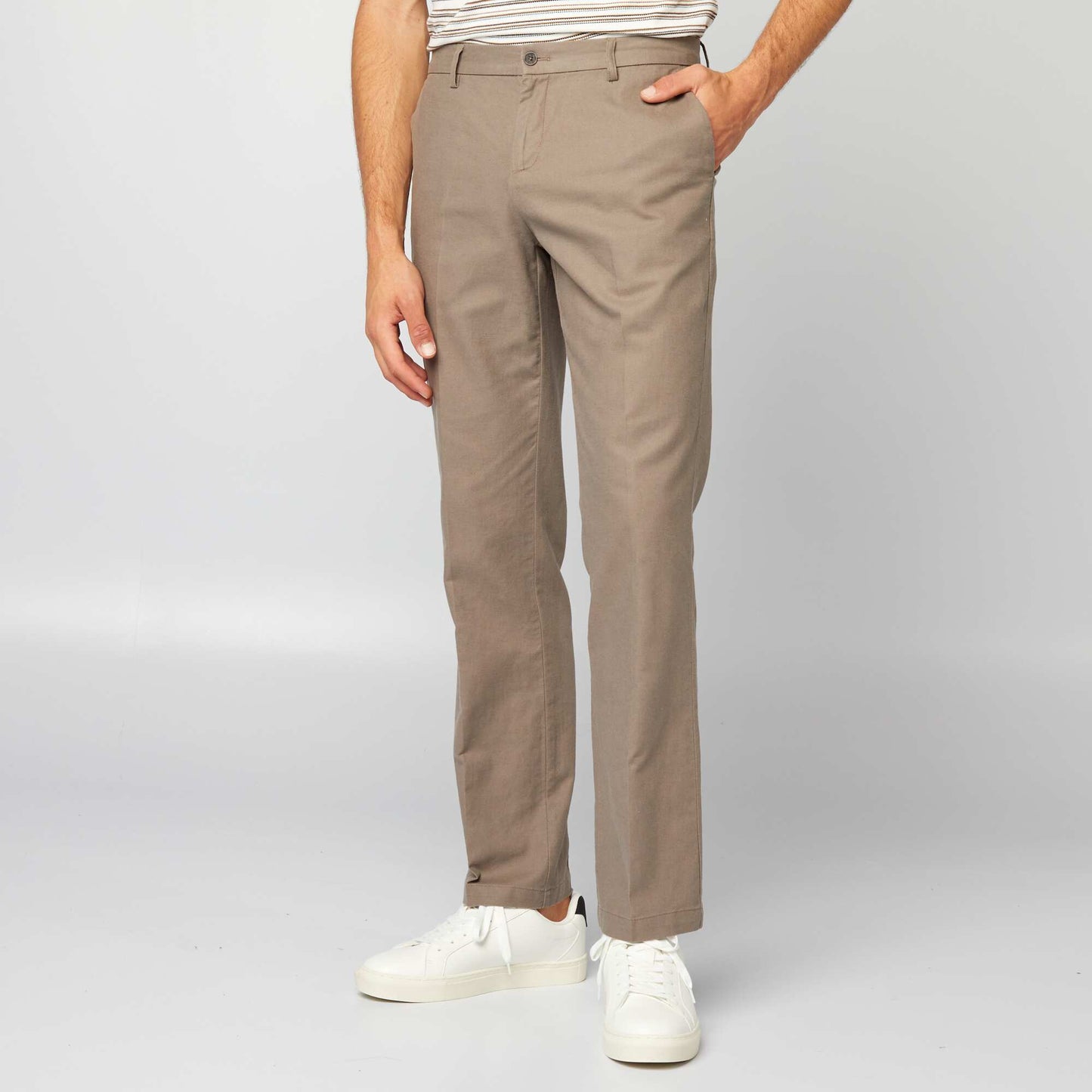 Slim-fit suit trousers BEIGE