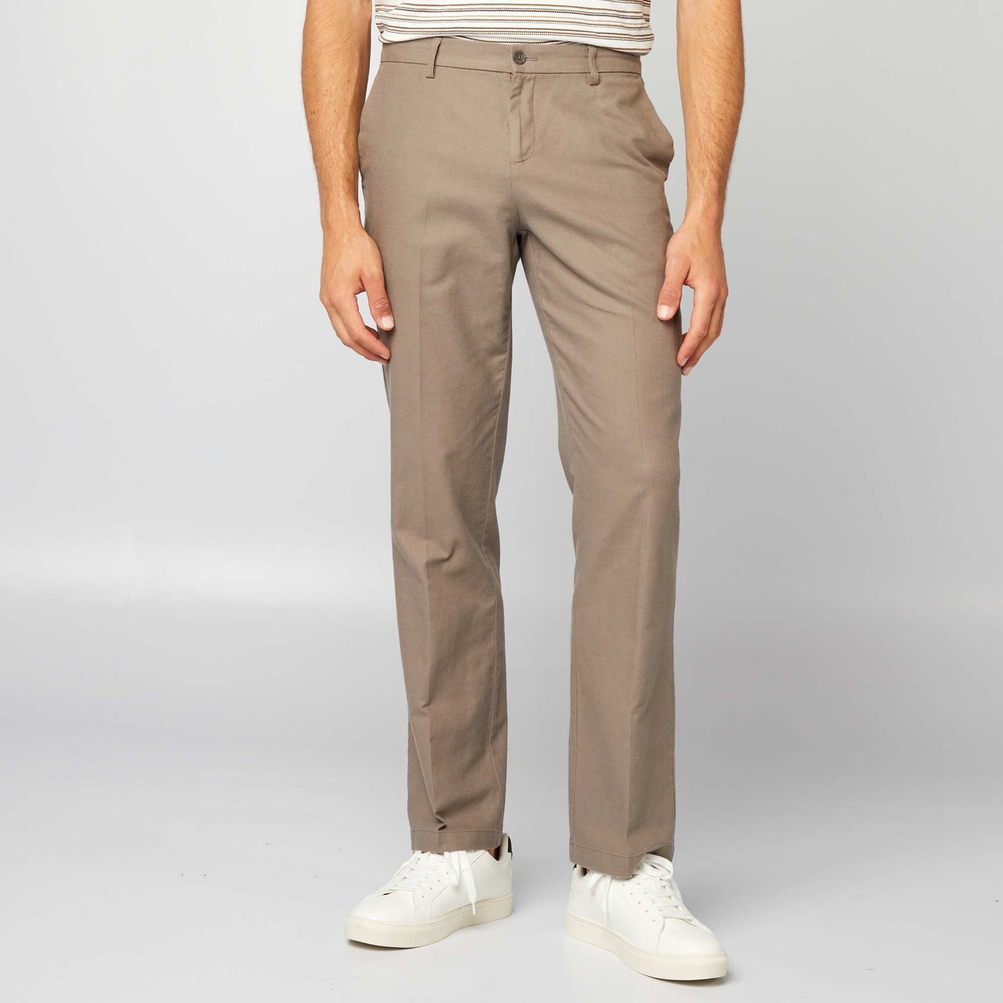 Slim-fit suit trousers BEIGE