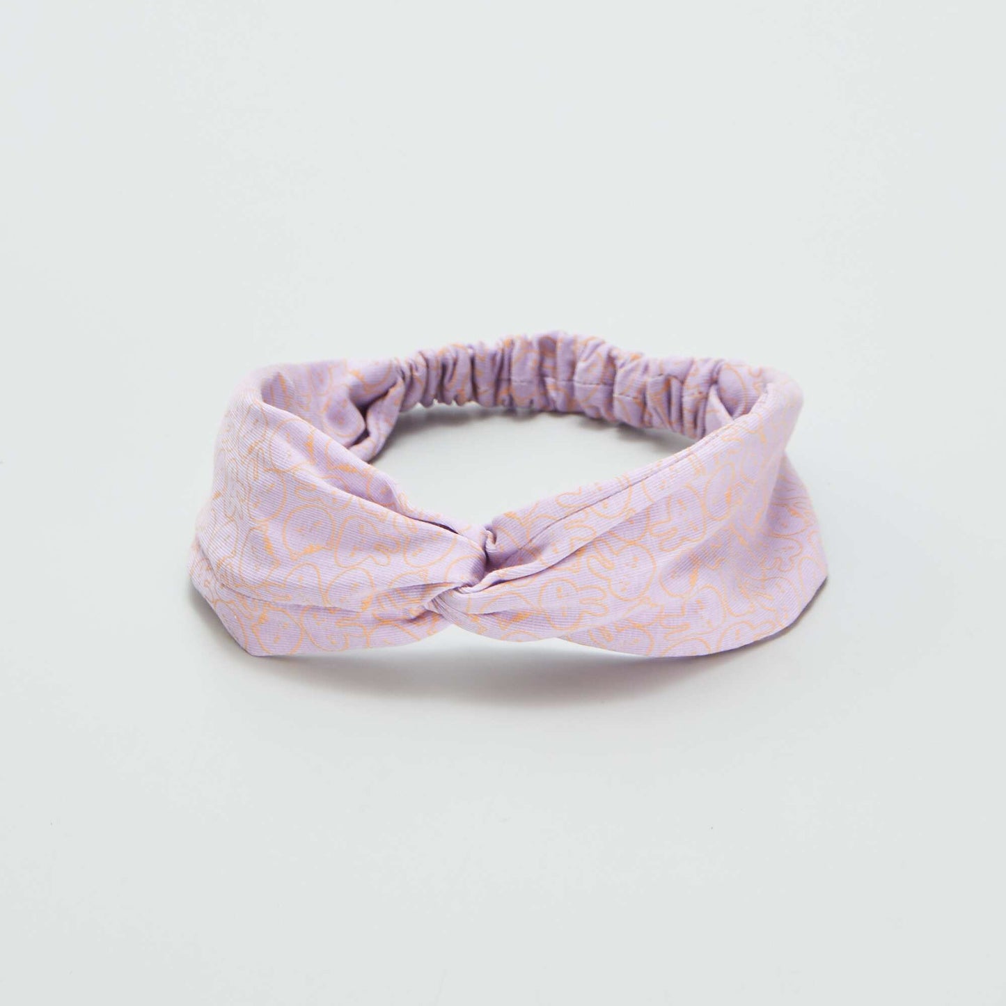 Twisted printed headband PURPLE