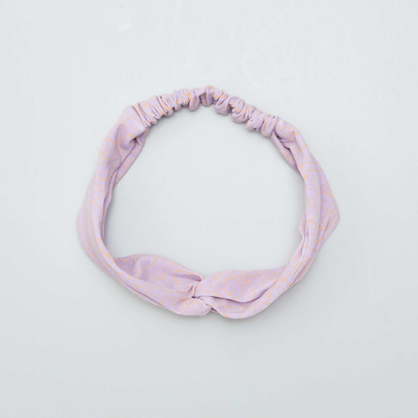 Twisted printed headband PURPLE