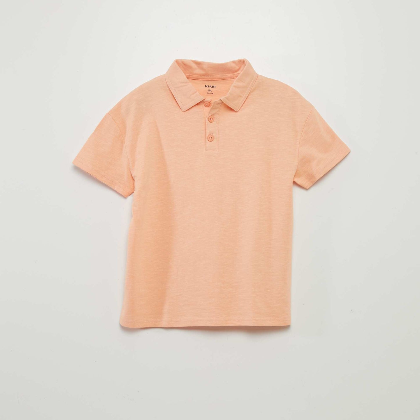 Plain jersey polo shirt ORANGE