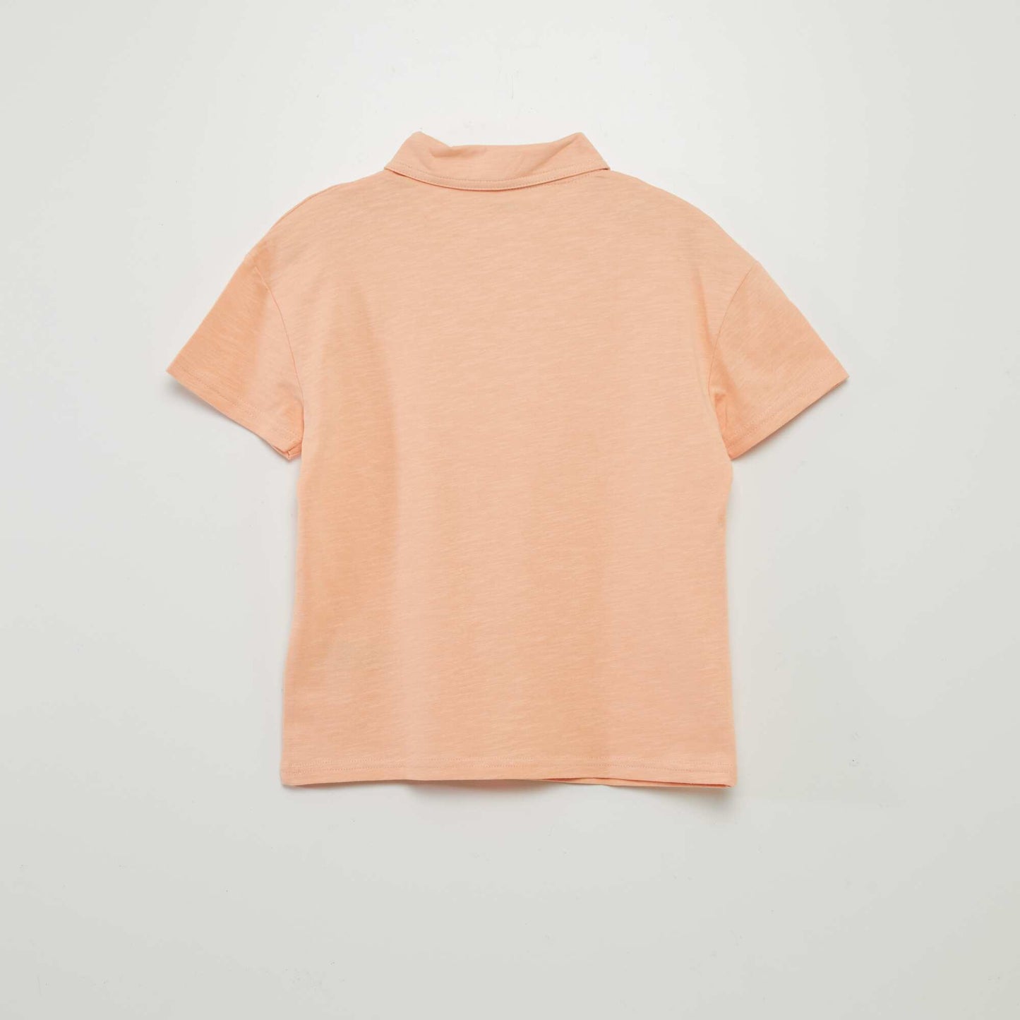 Plain jersey polo shirt ORANGE