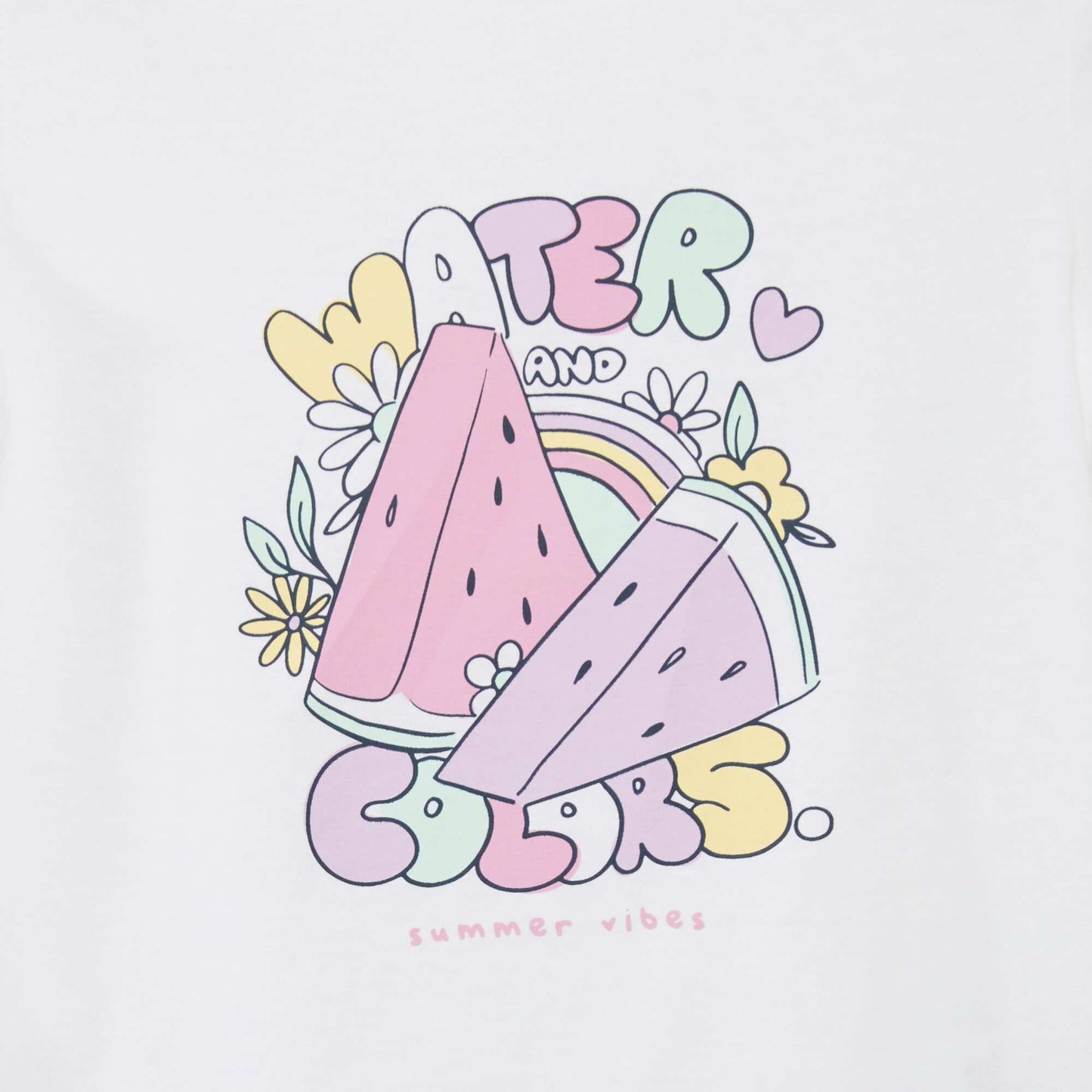 T-shirt with lettering WHITE