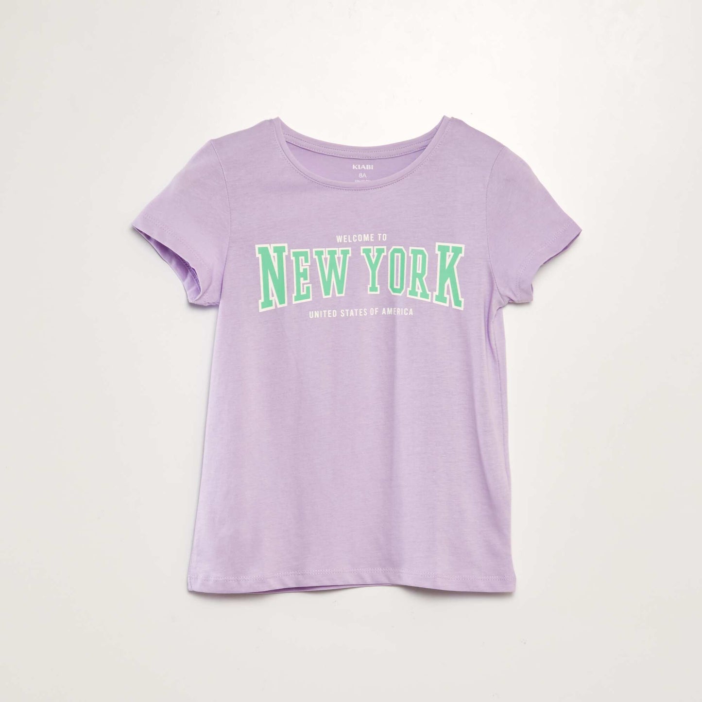 T-shirt with lettering PURPLE