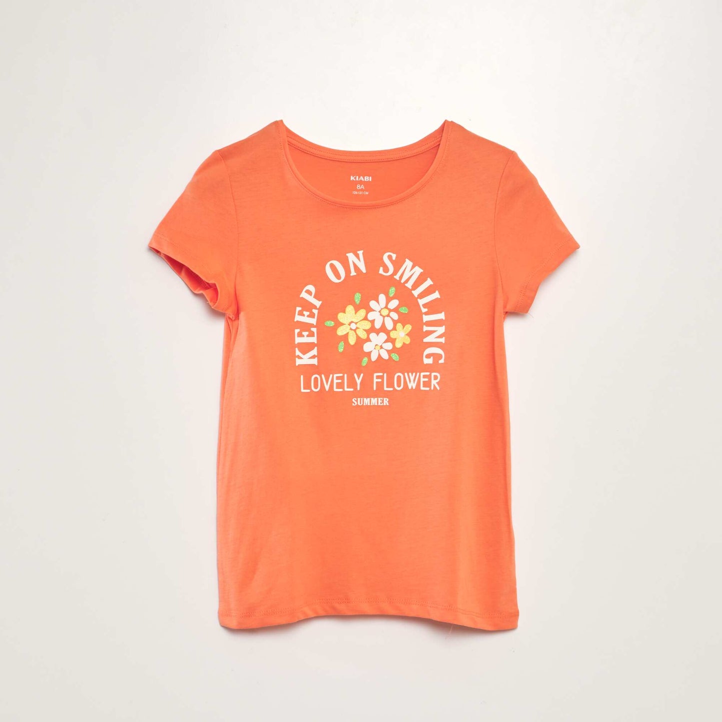 T-shirt with lettering ORANGE