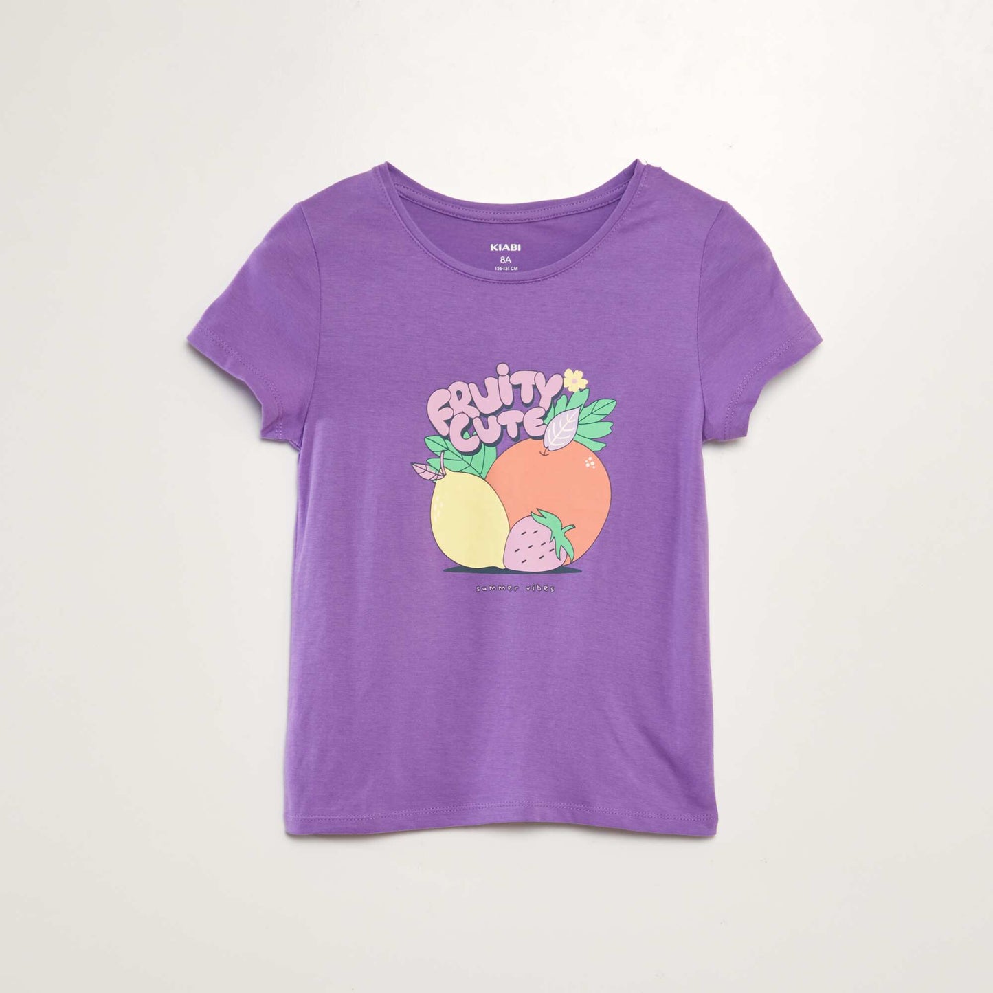 T-shirt with lettering PURPLE