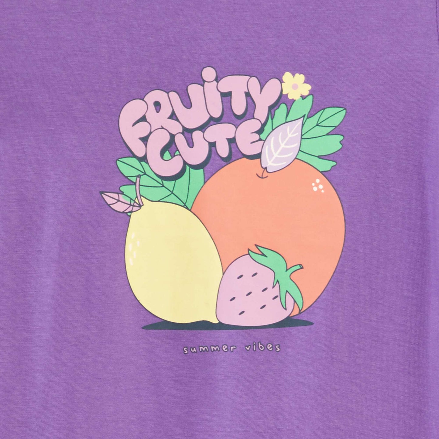 T-shirt with lettering PURPLE