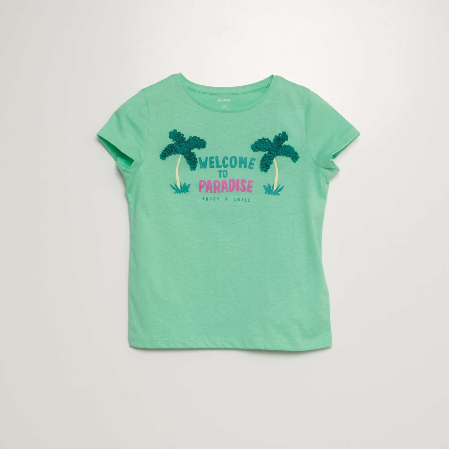 Short-sleeved T-shirt with design GREEN