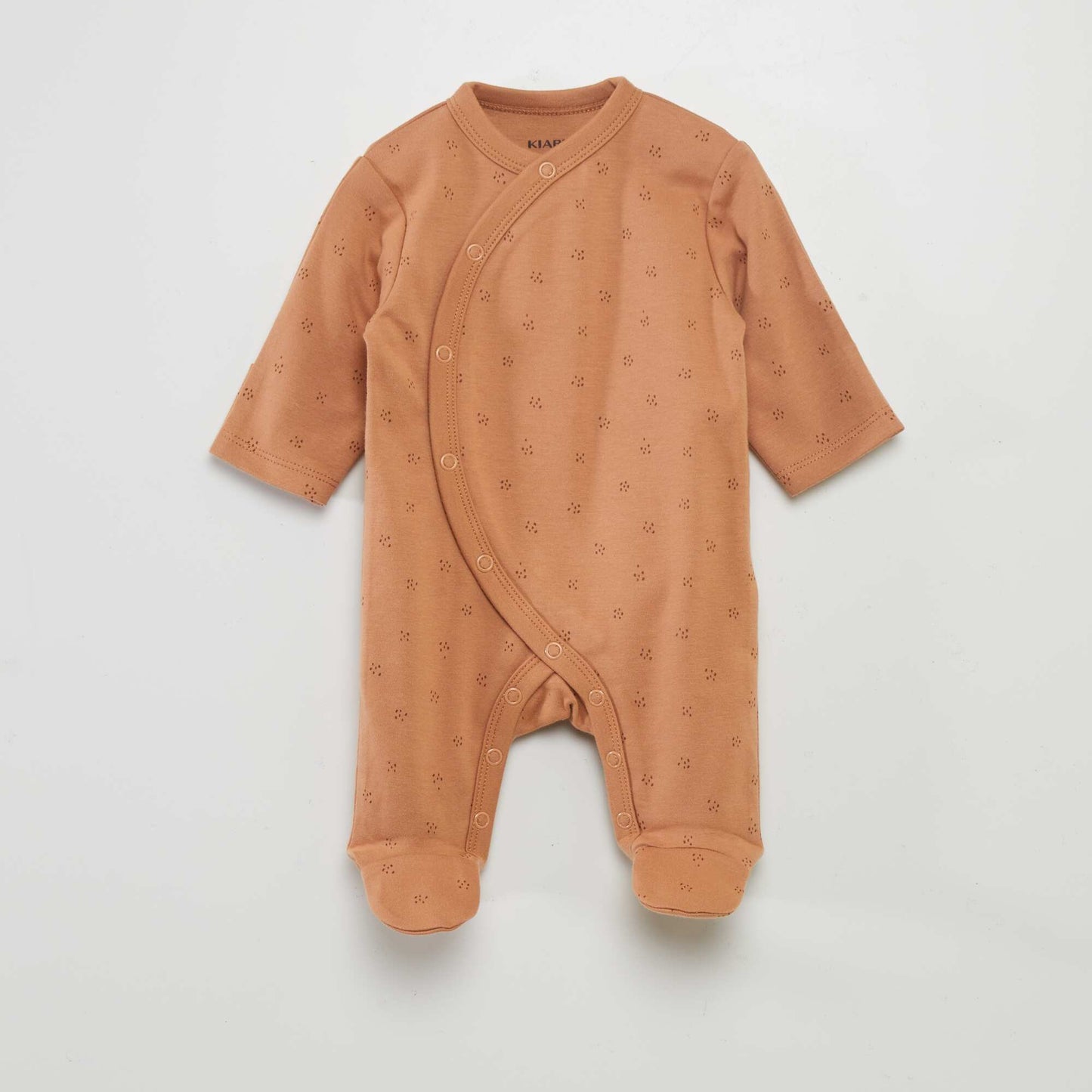 Sleepsuit + bodysuit - 2-piece set BROWN