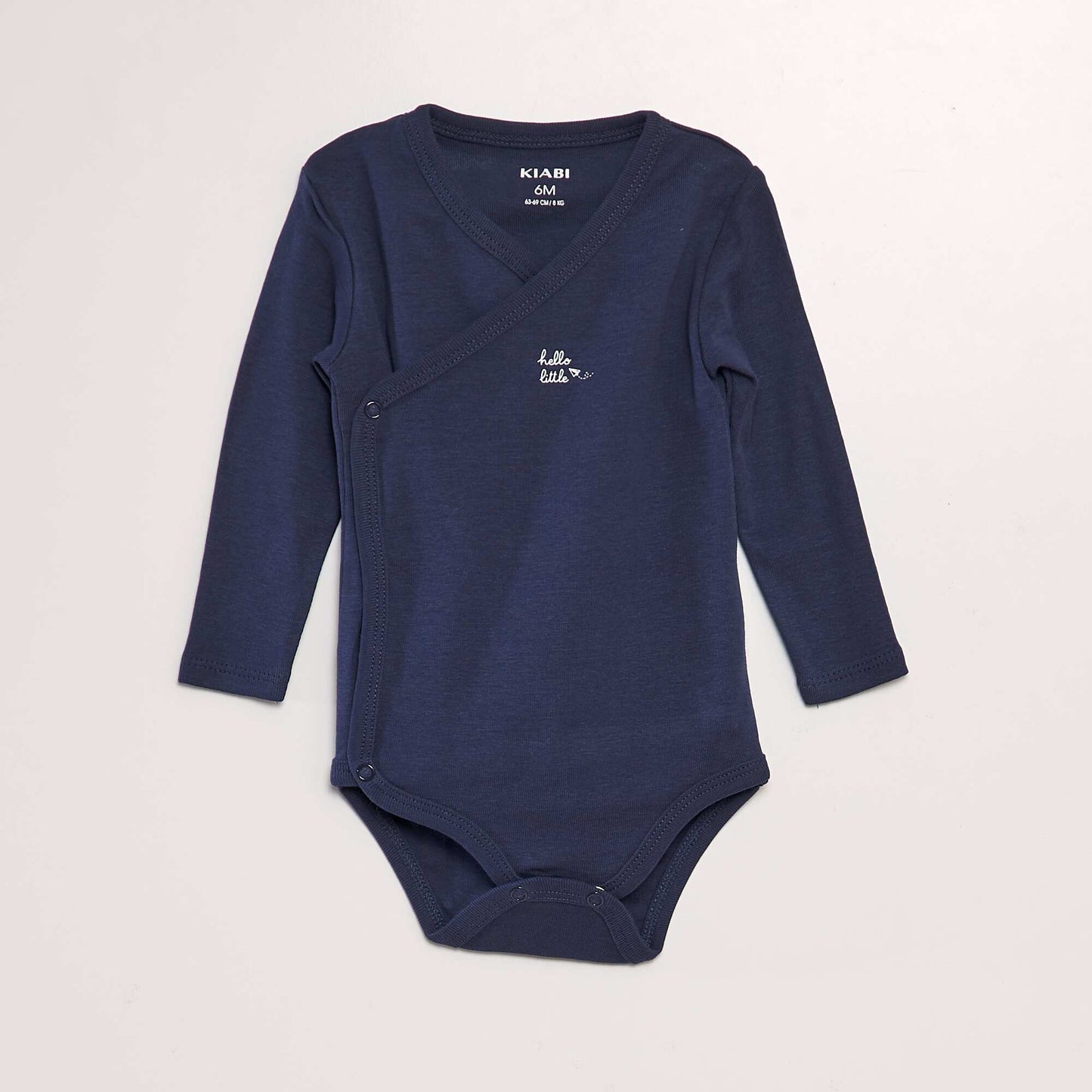 Pack of 3 crossover bodysuits BLUE