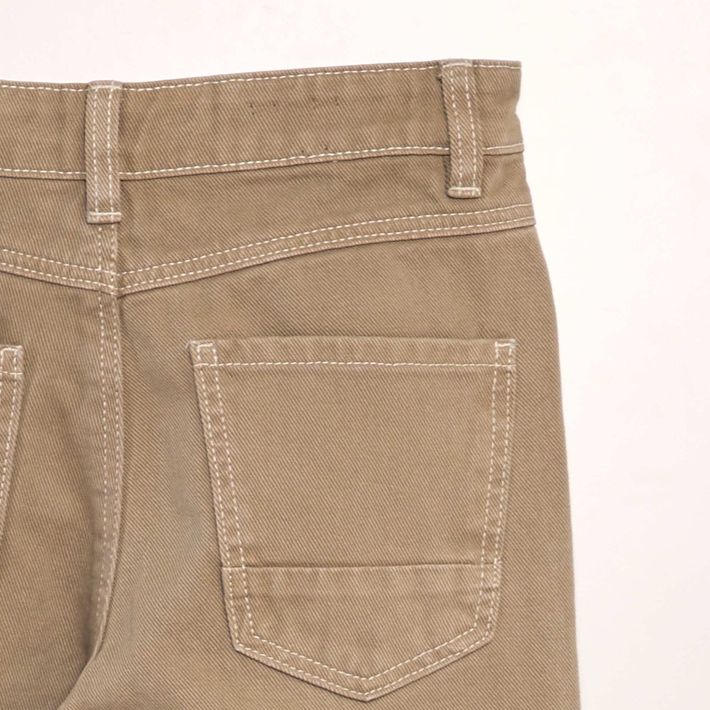 Plain straight-leg jeans BEIGE