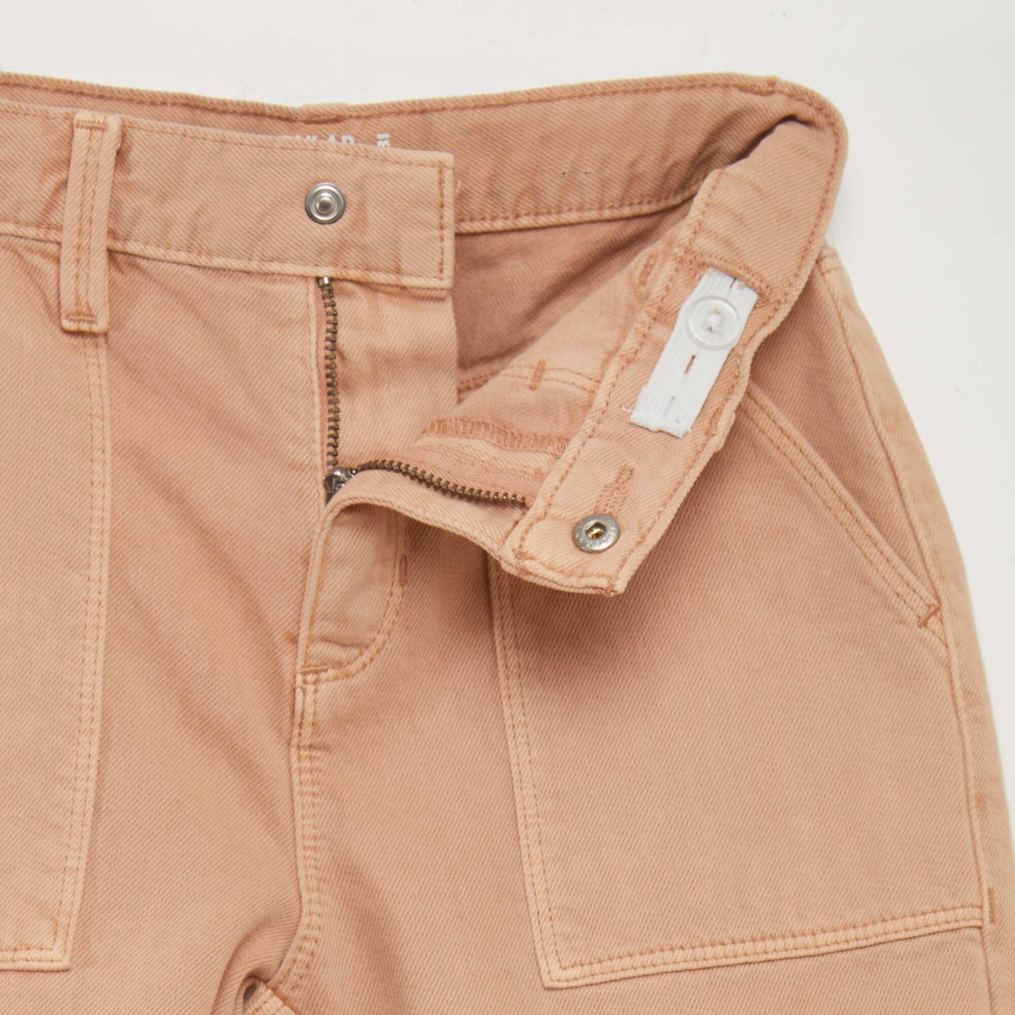 Multi-pocket denim trousers BEIGE