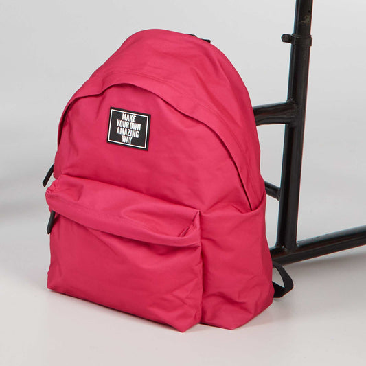 Plain backpack PINK