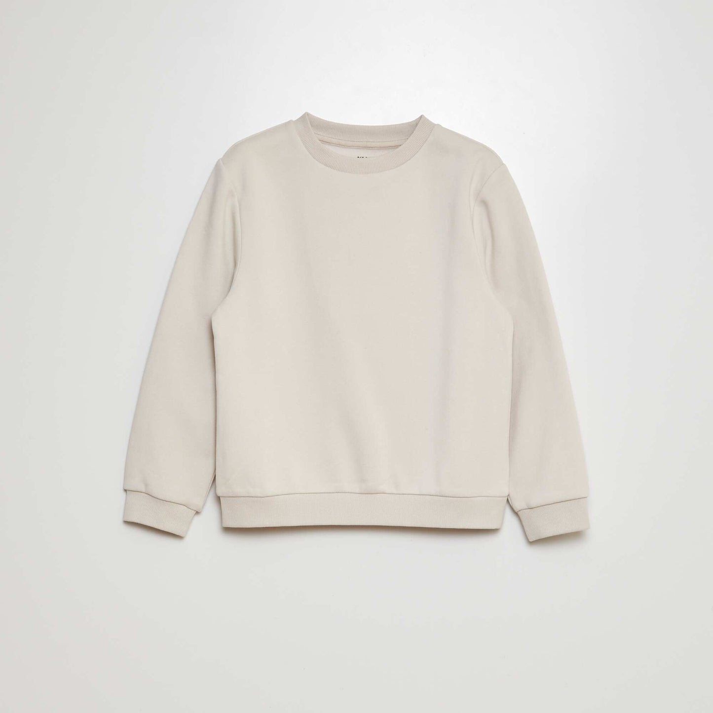 Plain sweatshirt BEIGE