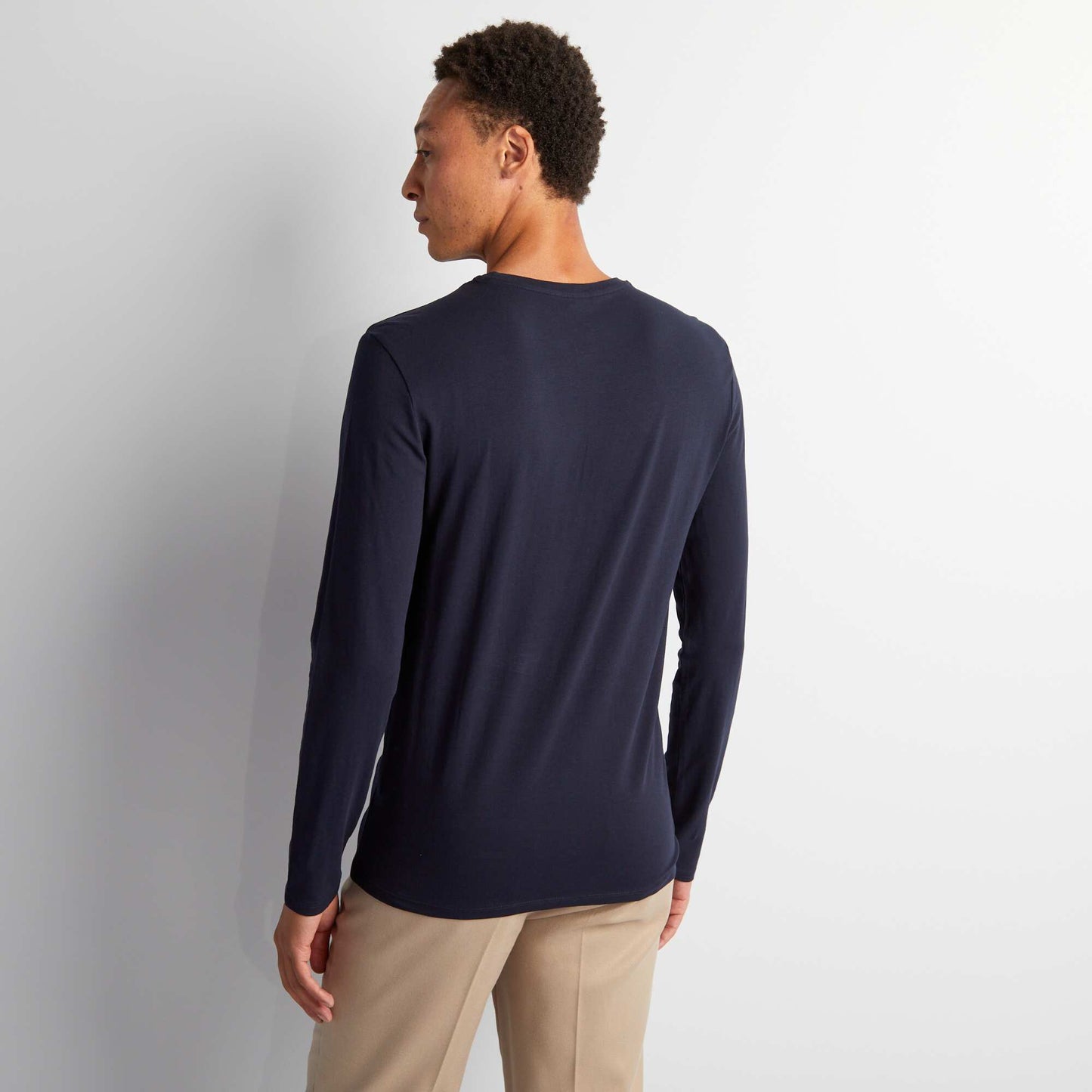 Long-sleeved muscle shirt BLUE