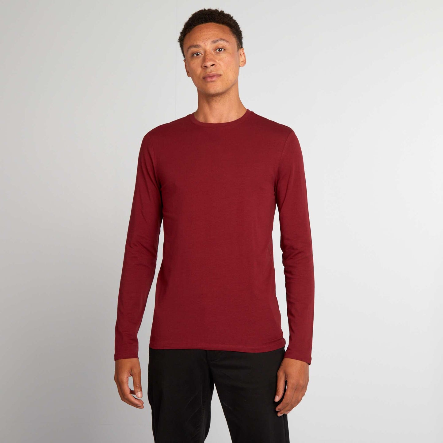 Long-sleeved muscle shirt RED