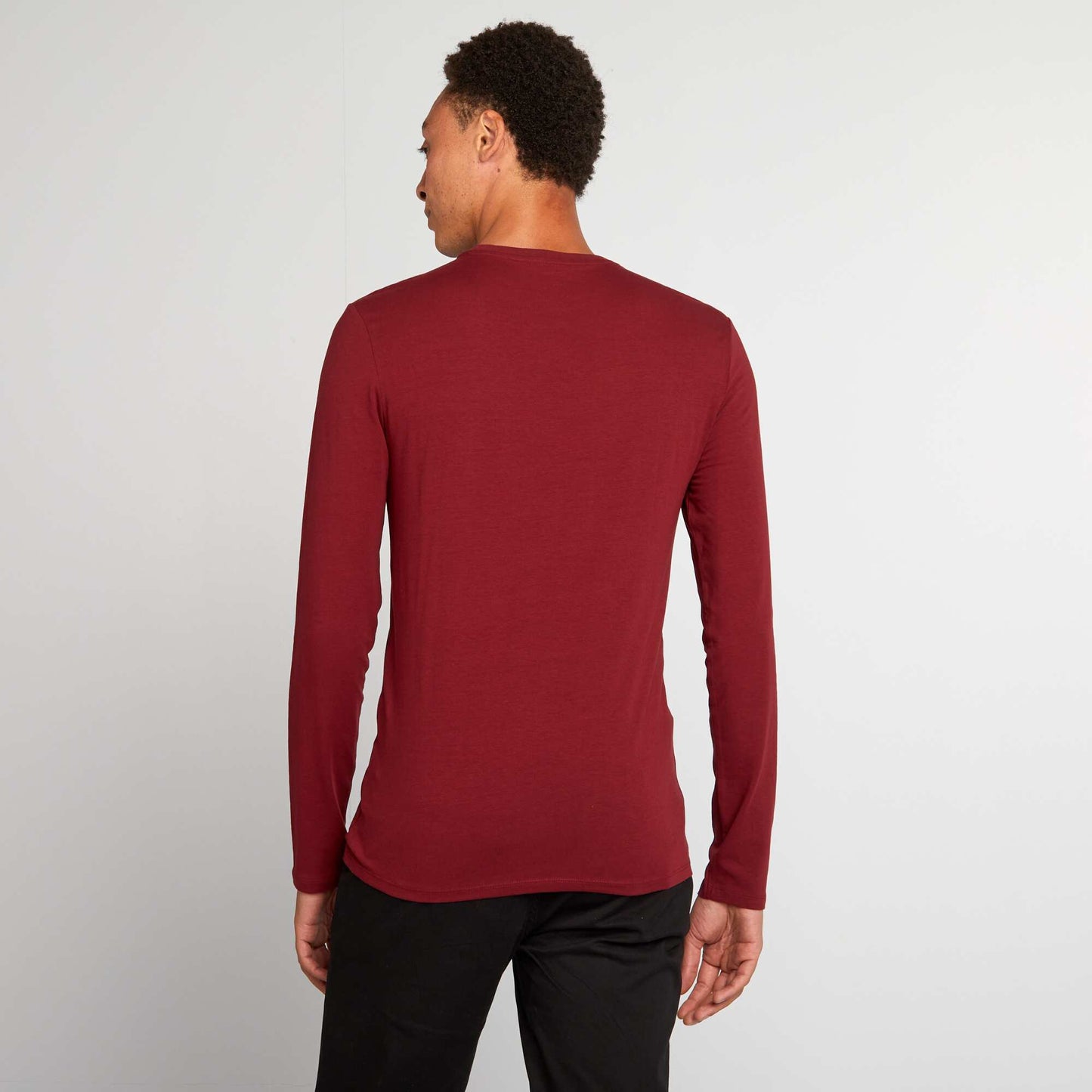 Long-sleeved muscle shirt RED