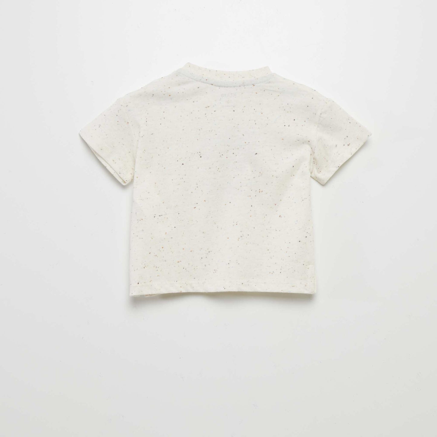 Flecked short-sleeved T-shirt WHITE