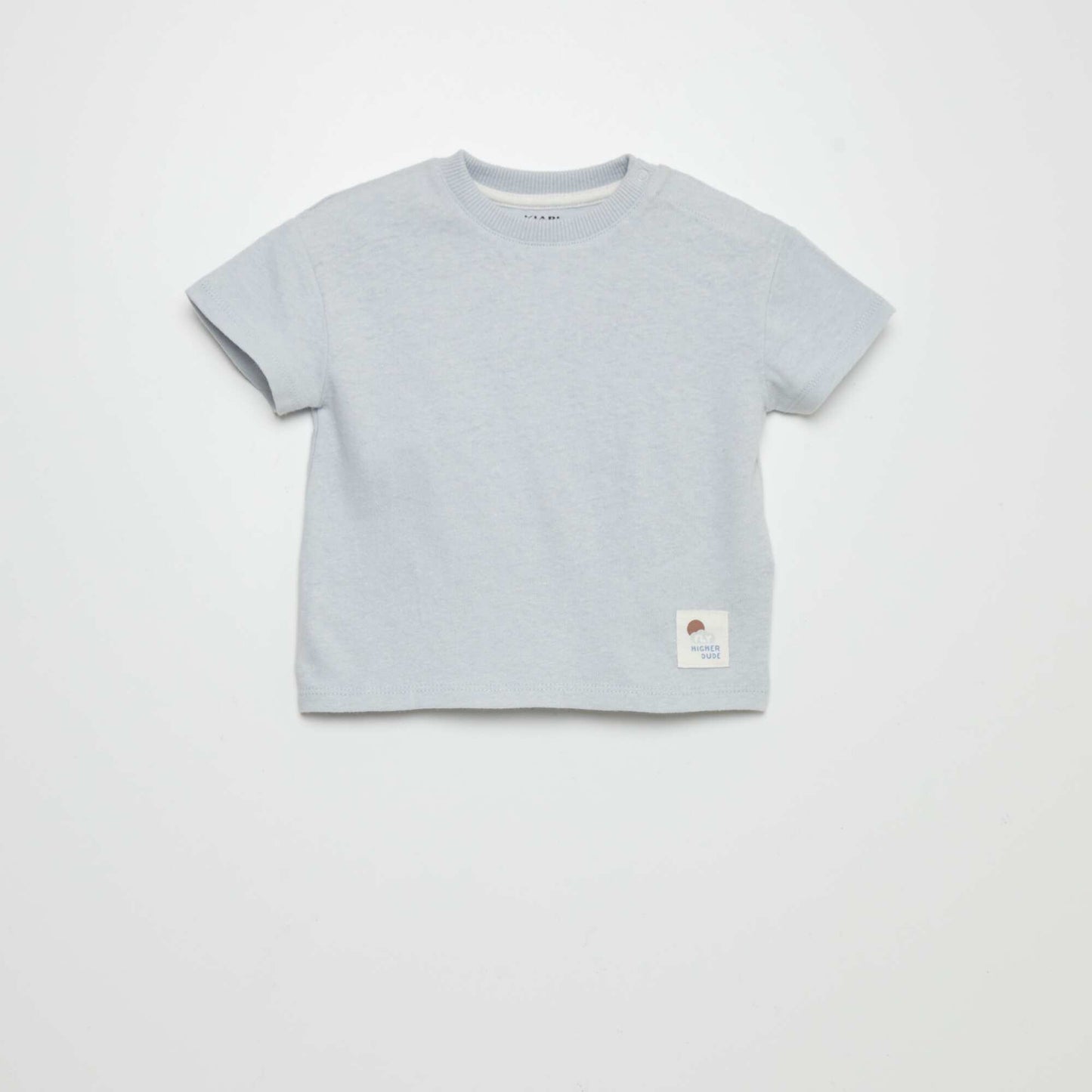 Lightweight linen blend T-shirt GREY