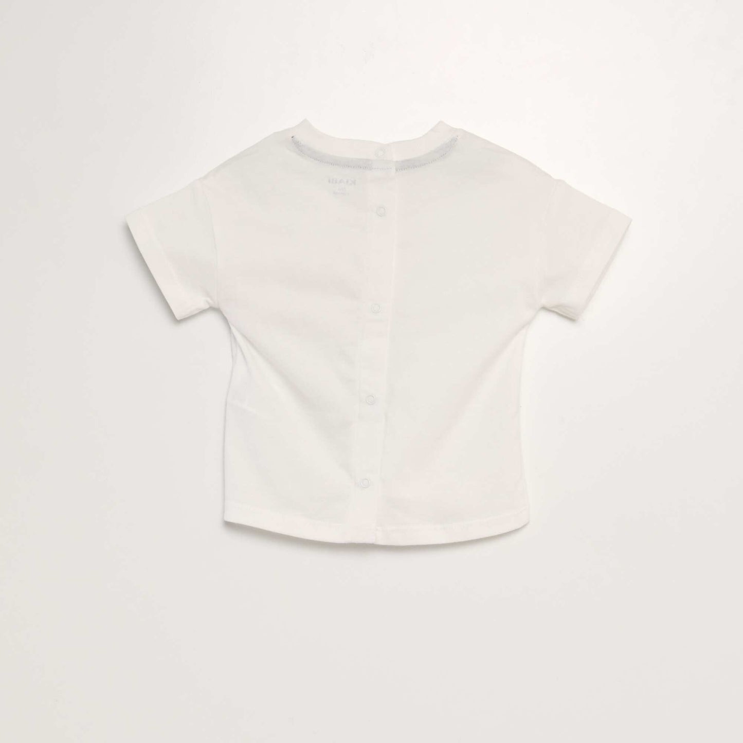 Short-sleeved printed T-shirt WHITE