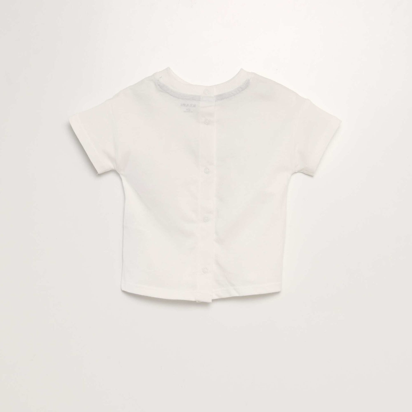 Short-sleeved printed T-shirt WHITE