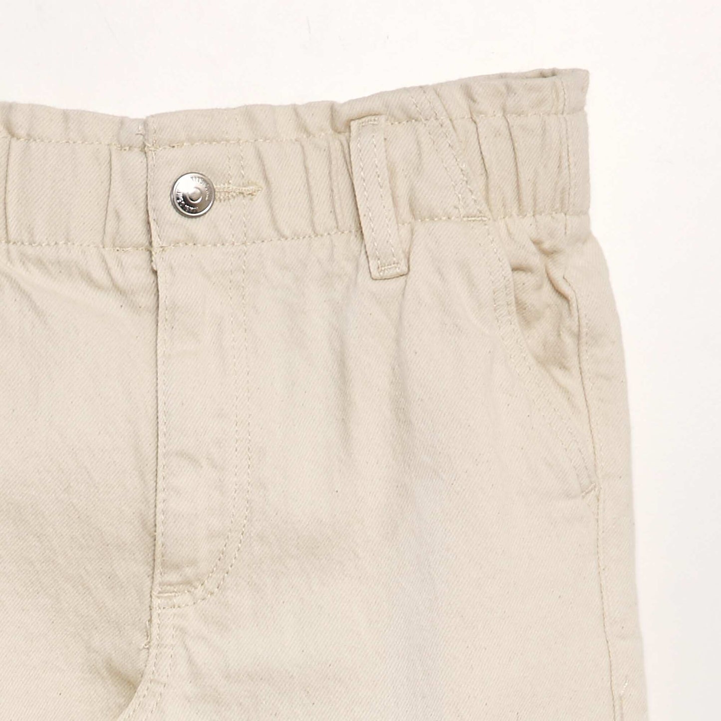 Mom-fit denim trousers BEIGE