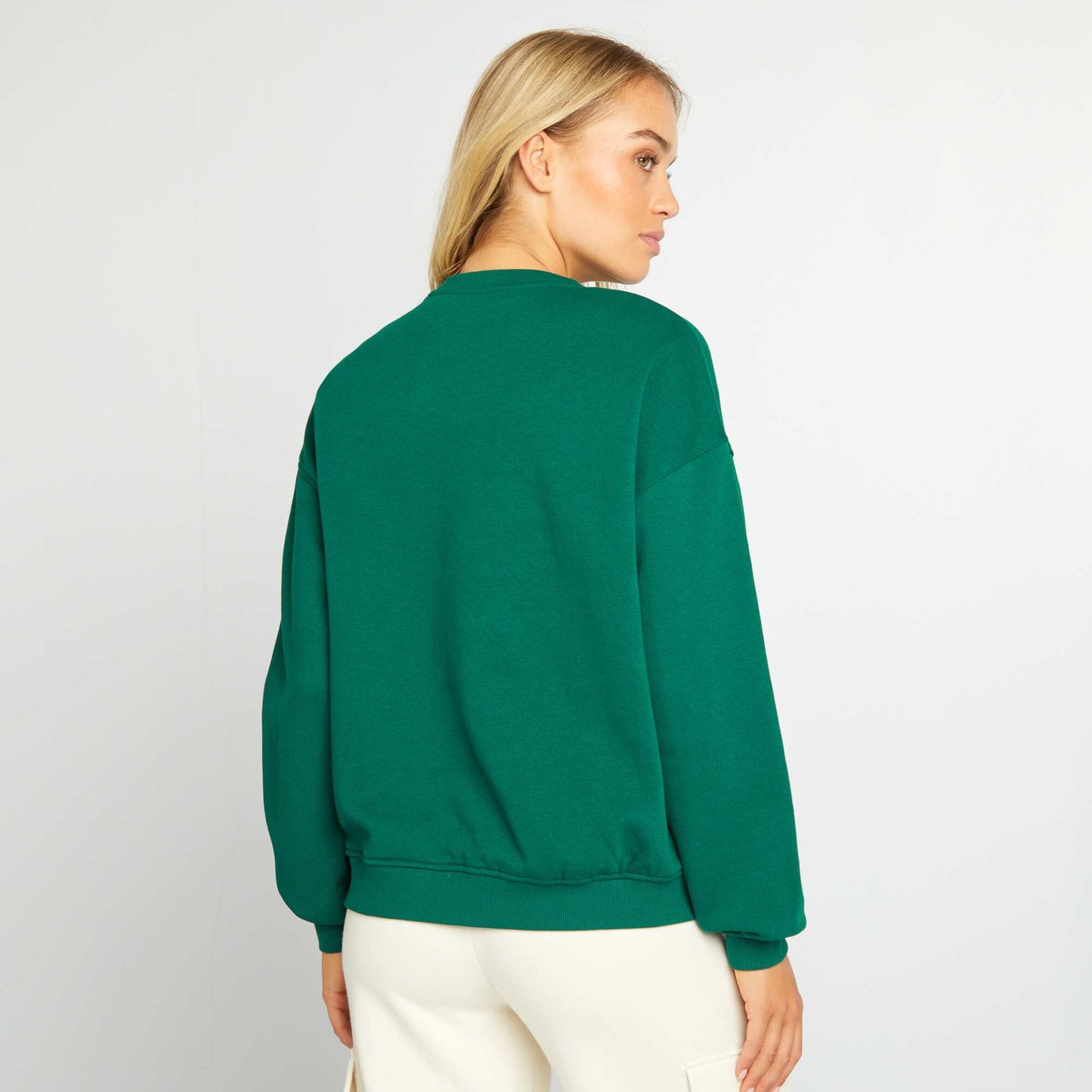 Printed sweatshirt GREEN