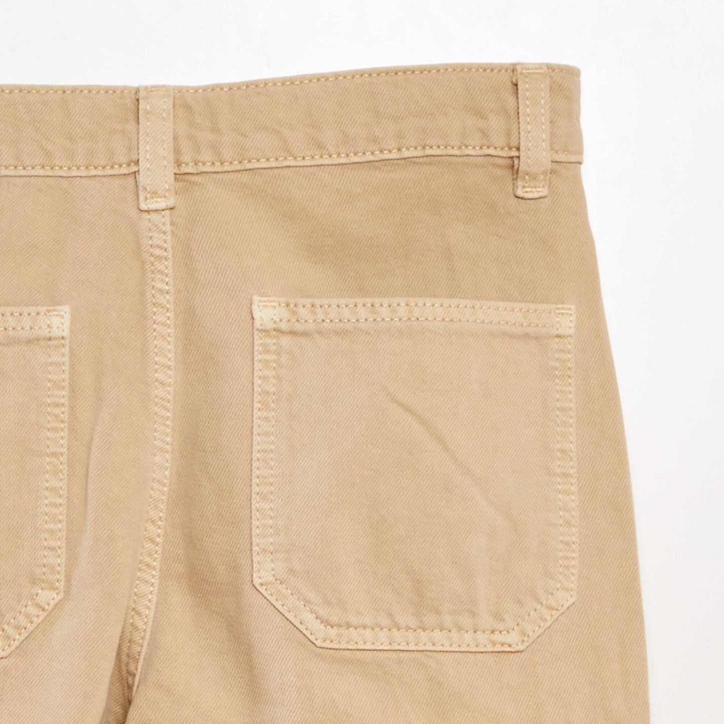 Straight-leg jeans with side pockets BEIGE