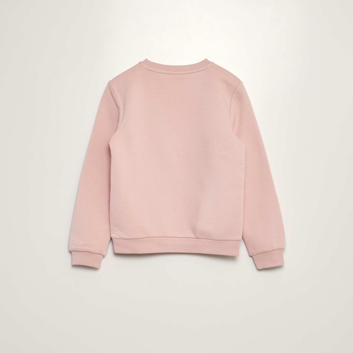 Round neck sweatshirt with lettering PINK