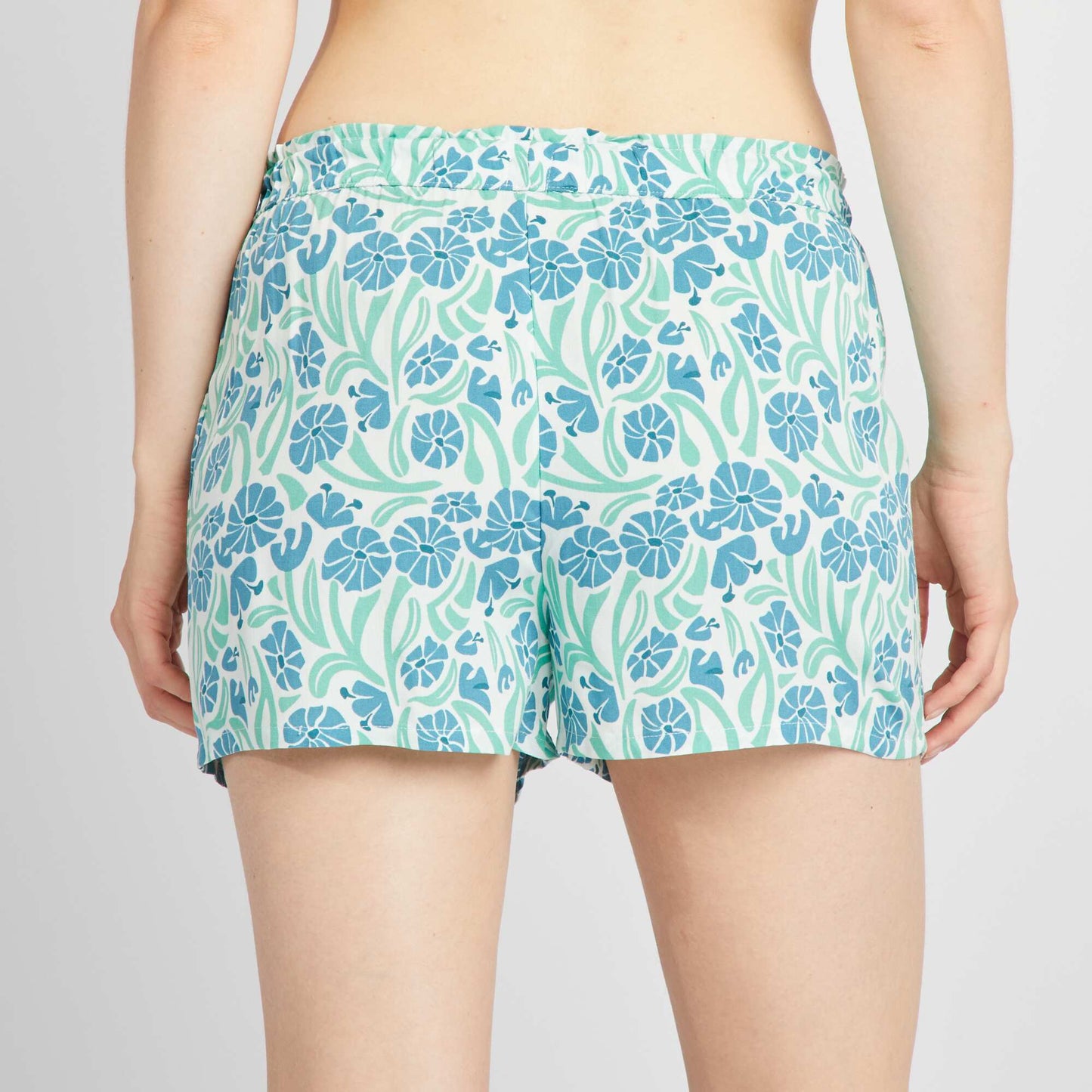 Printed pyjama shorts BLUE