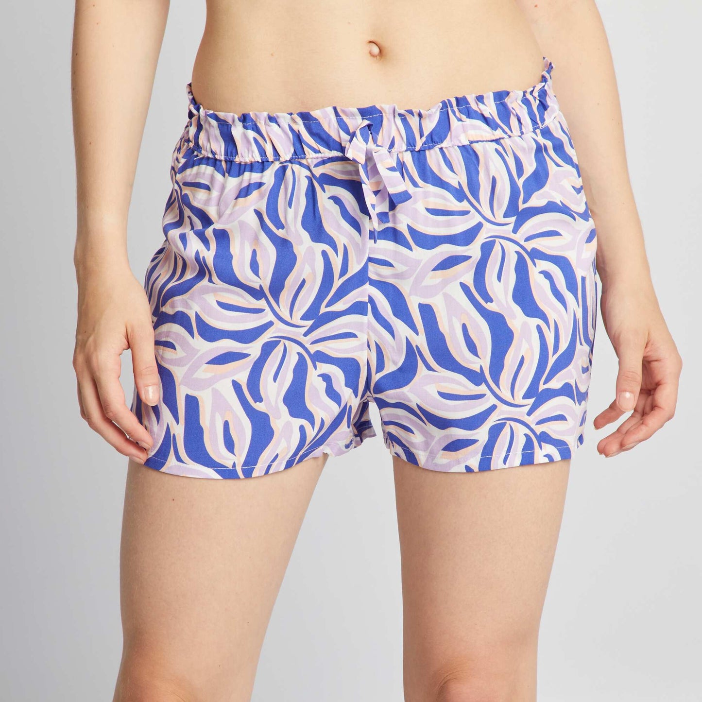 Printed pyjama shorts WHITE