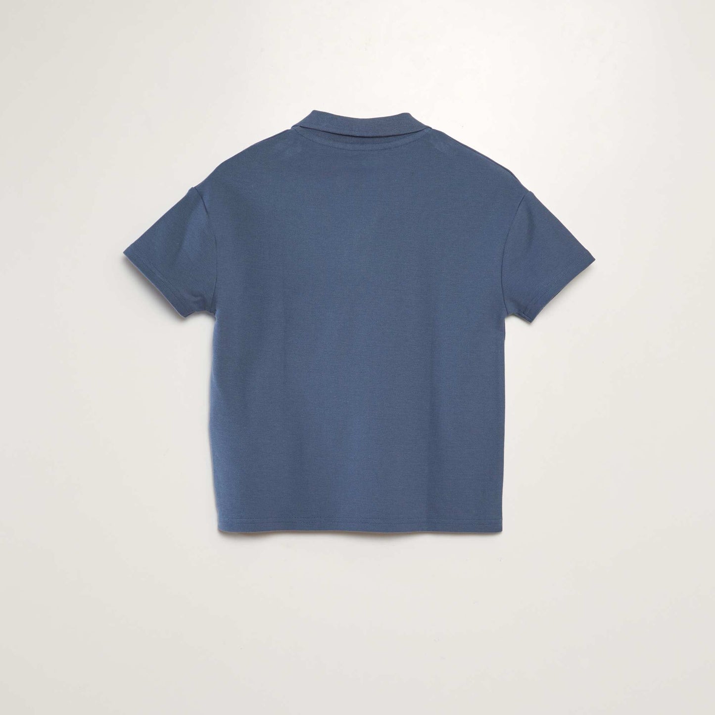 Cotton piqué polo shirt BLUE