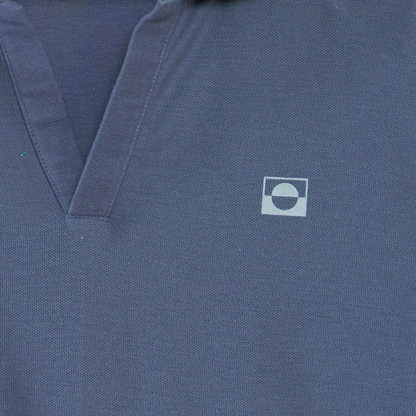 Cotton piqué polo shirt BLUE