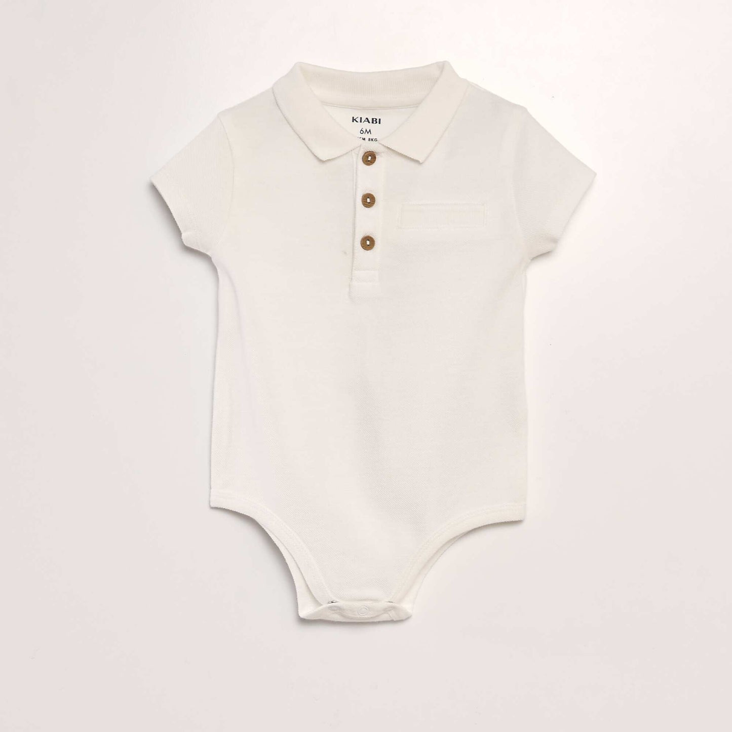 Polo-style bodysuit WHITE