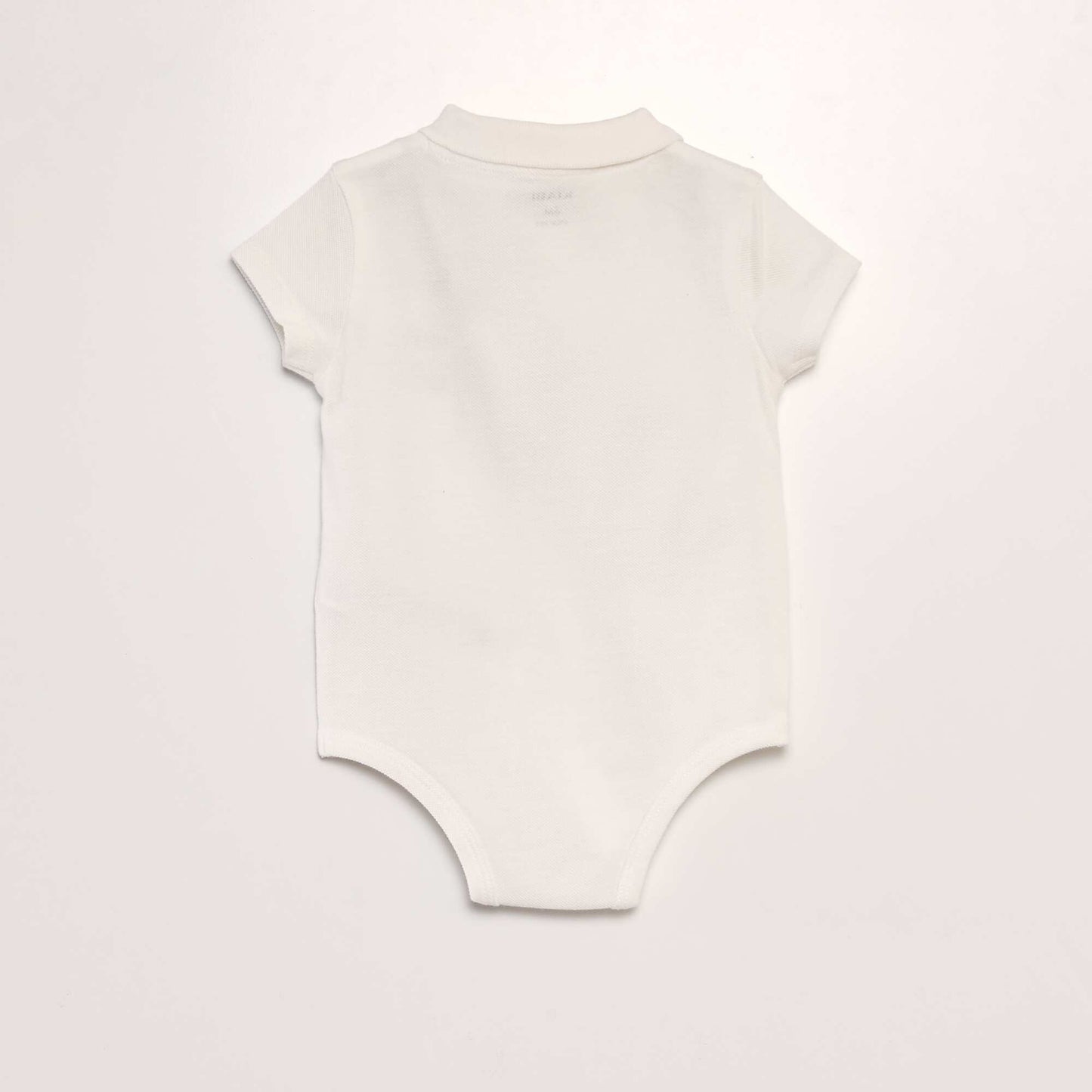 Polo-style bodysuit WHITE