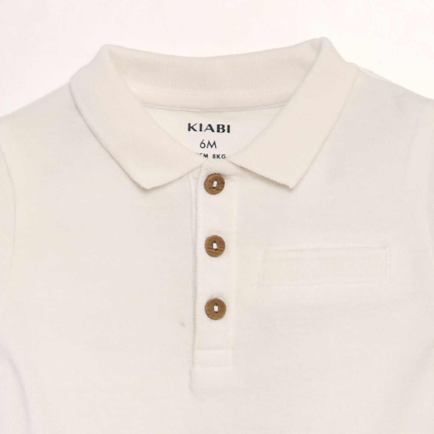 Polo-style bodysuit WHITE