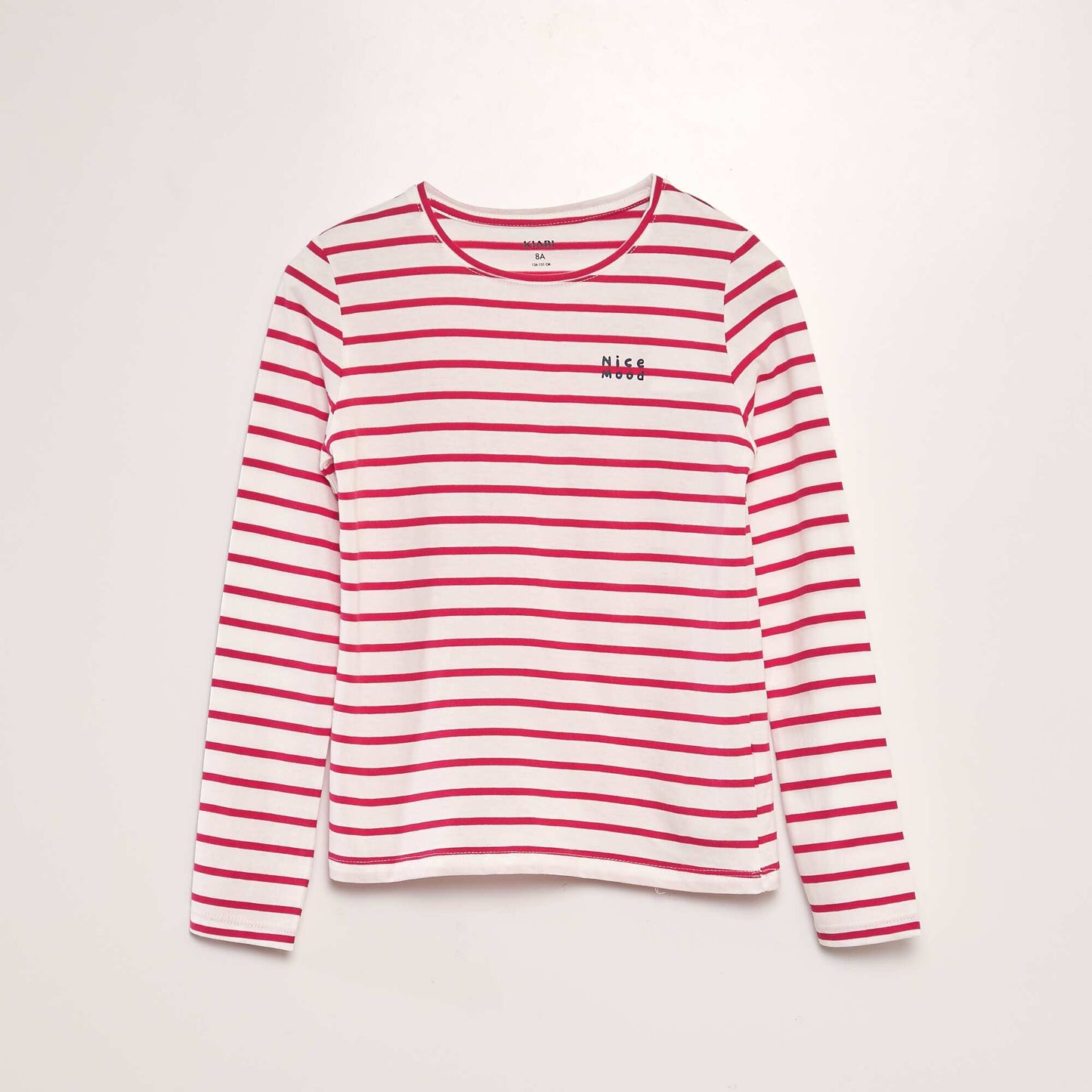 Long-sleeved cotton T-shirt RED